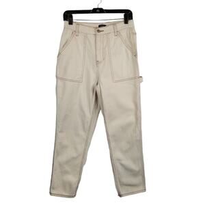 Simple Society Women's Light Tan High Rise Carpenter Jeans Size 28